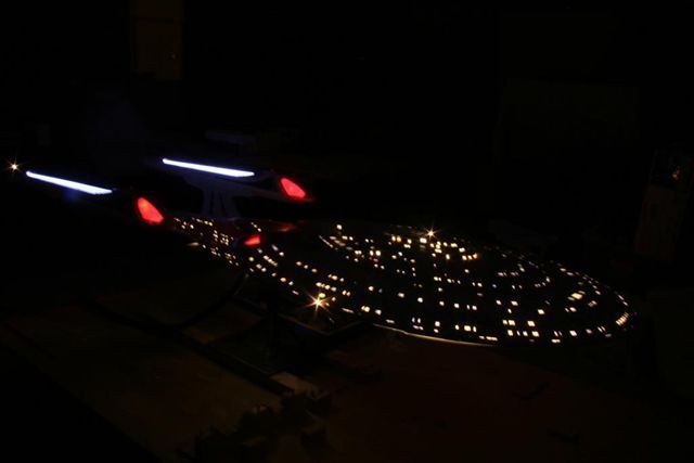 Photo by Frank DeMartino
From [http://startrekauction.blogspot.com/2008/07/original-enterprise-e-model-on-ebay.html an article on Alec Peters' blog about Frank and the Enterprise-E model].
